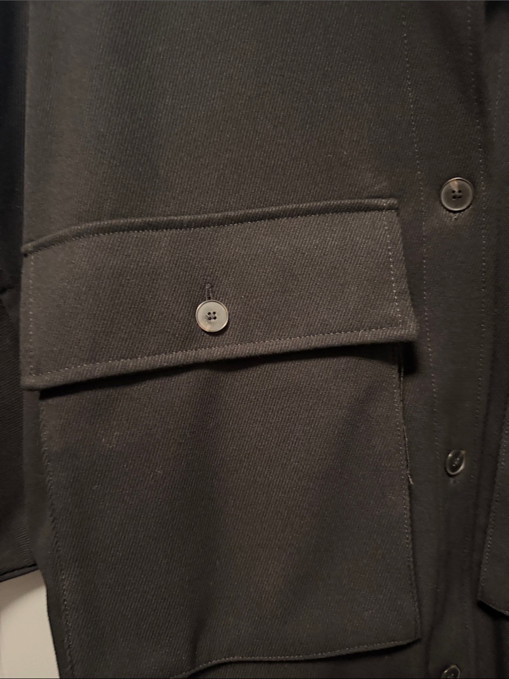 Zara Black Oversized Utility Shacket Button Front Jacket Women’s M - Picture 4 of 8
